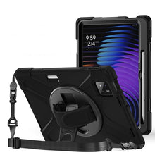 Load image into Gallery viewer, ProElite Cover for Xiaomi Mi Pad 7/7 Pro 11.2 inch Case, Rugged 3 Layer Armor case Cover for Xiaomi Mi Pad 7/7 Pro with Hand Grip and Rotating Kickstand with Shoulder Strap &amp; Pen Holder, Black
