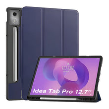 Load image into Gallery viewer, ProElite Cover for Lenovo Idea Tab Pro 12.7 inch 2025 case cover, Soft Flexible Flip Case Cover for Lenovo Idea Tab Pro 12.7 inch 2025 [Recoil Series] - Dark Blue
