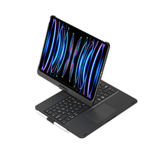 Load image into Gallery viewer, ProElite 360 Degree Rotatable Wireless Bluetooth TouchPad Keyboard Case Cover for Apple iPad Pro 13 inch 2024 M4, Built-in 7-Colors Backlit, Black
