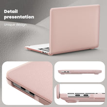 Load image into Gallery viewer, ProElite Case for MacBook Pro 13 inch M2 2024, 2023, 2022-2016 A2338 M1 A2251 A2289 A2159 A1989 A1708 A1706, Slim Leather Case with Foldable stand, Pink
