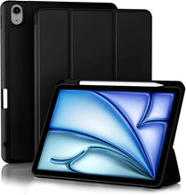 Load image into Gallery viewer, ProElite Case for for Apple iPad Air 11 Inch M4/M3/M2 2026/2025/2024, Air 5th/4th Gen 10.9 inch Pencil Cover for iPad Air [Auto Sleep/Wake Cover] [Pencil Holder] [Soft Flexible Case] Recoil Serie, Black
