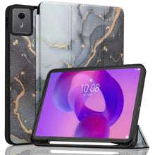 Load image into Gallery viewer, ProElite Cover for Lenovo idea Tab 11 inch 2025 case Cover, Soft Flexible Flip Case Cover for Lenovo idea Tab 11 inch 2025 with Pen Holder [Recoil Series] - Marble Black
