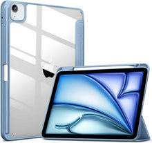 Load image into Gallery viewer, ProElite Case Cover for Apple iPad Air 13 inch M4/M3/M2 2026/2025/2024 Cover, Transparent Smart Flip Cover for iPad Air 13 inch M4/M3/M2 2026/2025/2024 with Pencil Holder, Haze Blue
