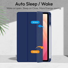 Load image into Gallery viewer, ProElite Cover for Samsung Galaxy Tab S11 11 inch, Smart Flip Case Cover for Samsung Galaxy Tab S11 11 inch with Pen Holder, Dark Blue [Transparent Back]
