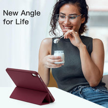 Load image into Gallery viewer, ProElite Smart Case for iPad (A16) 11th/10th Generation (2025/2022) [Auto Sleep/Wake Cover] [Left Side Pencil Holder] [Soft Flexible Case] Recoil Series - Wine
