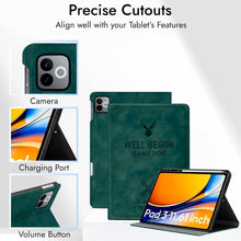 Load image into Gallery viewer, ProElite Case Cover for Realme Pad 3 11.6 inch 2026 Case, Deer Flip case Cover for Realme Pad 3 11.6 inch 2026 Case with Pen Holder [Auto Sleep Wake Feature], Dark Green
