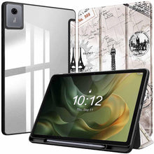 Load image into Gallery viewer, ProElite Cover for Motorola Pad 60 Neo 11 inch 2025, Smart Flip Case Cover for Motorola Pad 60 Neo 11 inch 2025 with Pen Holder, Eiffel [Transparent Back]
