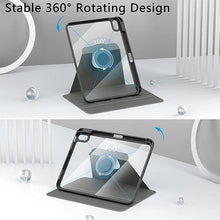 Load image into Gallery viewer, ProElite Cover for iPad 10.2 Cover Case, 360 Degree Rotatable Smart Flip Case Cover for Apple iPad 10.2 inch 9th/8th/7th Generation, Transparent Back with Pencil Holder, Dark Blue
