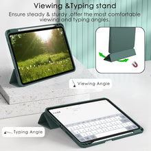 Load image into Gallery viewer, ProElite Case Cover for Apple iPad Pro 11 M4 2024 5th Gen Cover, Pencil Case for iPad Pro 11 2024 with Pencil Holder, Auto Sleep Wake [Soft Flexible Case] Recoil Series - Dark Green
