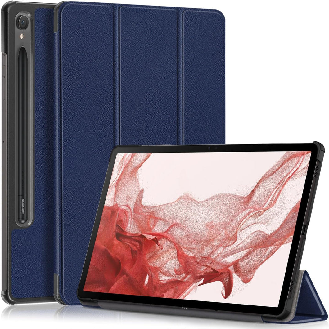 ProElite Cover for Samsung Galaxy Tab S9 Cover Case, Smart Trifold Flip case Cover for Samsung Galaxy Tab S9 11 inch Support S Pen Magnetic Attachment, Dark Blue