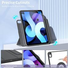 Load image into Gallery viewer, ProElite Cover for Apple iPad Air 11 inch M4/M3/M2 2026/2025/2024, Air 5th/4th Gen 10.9 inch Case , Smart Detachable Magnetic Shockproof Case Cover for iPad Air 11 M3/M2 &amp; Air 10.9 inch, Black
