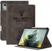 Load image into Gallery viewer, ProElite Cover for Motorola Pad 70 12.1 inch 2026 Case Cover, Deer Smart Flip Case Cover for Moto Pad 70 12.1 inch 2026 Tablet with Pen Holder, Coffee
