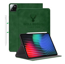 Load image into Gallery viewer, ProElite Cover for Xiaomi Mi Pad 7/7 Pro 11.2 inch Cover Case, Deer Multi Angle Flip Case for Xiaomi Mi Pad 7/7 Pro 11.2 inch, Support Auto Sleep Wake, Dark Green
