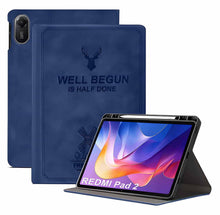 Load image into Gallery viewer, ProElite Case Cover for Xiaomi Redmi Pad 2 11 inch Case, Deer Flip case Cover for Xiaomi Redmi Pad 2 11 inch Case with Pen Holder [Auto Sleep Wake Feature], Dark Blue
