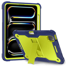 Load image into Gallery viewer, ProElite Rugged Shockproof Heavy Duty Back Case Cover for Apple iPad Pro 11 inch 2024/2025 M4/M5 5th/6th Gen with Apple Pencil Holder, Navy Green
