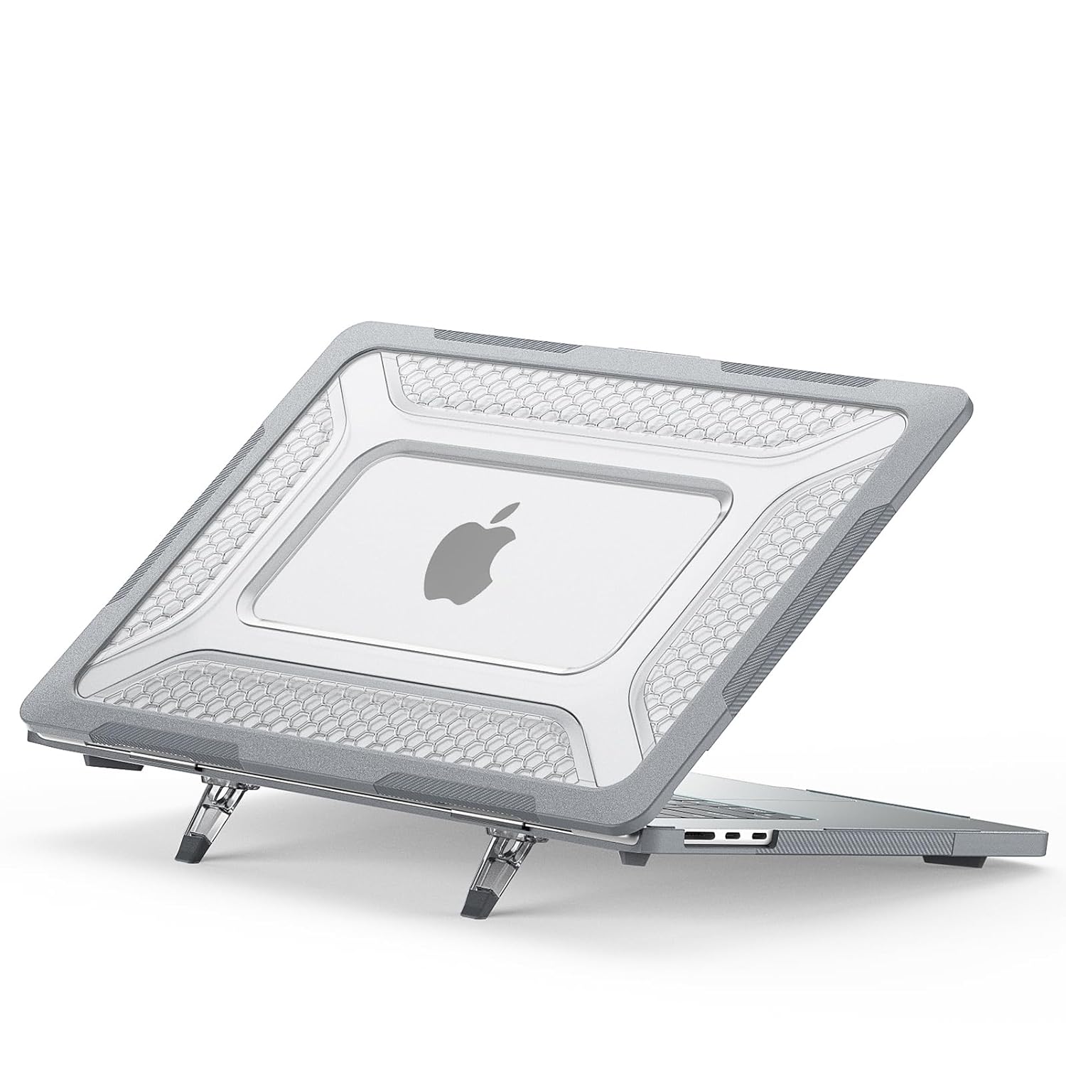 ProElite Case for MacBook Air 15 inch Case 2023 2024 Release M3 A3114 M2 A2941 with Liquid Retina Display Touch ID,Heavy Duty Honeycomb Hard Shell