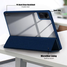 Load image into Gallery viewer, ProElite Case Cover for Redmi Pad SE 11 inch Cover, Transparent Flip Case for Redmi Pad SE 11 inch [Supports Auto Sleep Wake Function], Dark Blue
