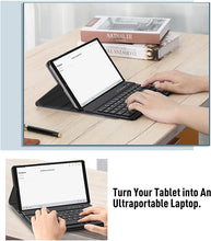 Load image into Gallery viewer, (Refurbished) ProElite Detachable Wireless Bluetooth Keyboard case Cover for Samsung Galaxy Tab A7 Lite 8.7 inch SM-T220/T225/T227, Black
