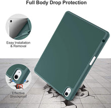 Load image into Gallery viewer, ProElite Case Cover for Apple iPad Air 13 M3/M2 2025/2024 &amp; Pro 12.9 inch Cover, Pencil Case for iPad Air 13 M3/M2 &amp; Pro 12.9 with Pencil Holder [Soft Flexible Case] Recoil Series - Dark Green
