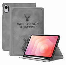 Load image into Gallery viewer, ProElite Case Cover for Samsung Galaxy Tab S11 11 inch Case, Deer Flip case Cover for Samsung Galaxy Tab S11 11 inch Case with Pen Holder [Auto Sleep Wake Feature], Grey
