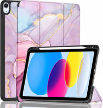 Load image into Gallery viewer, ProElite Case Cover for Apple iPad (A16) 11th/10th Generation (2025/2022), Smart Case for iPad 11th/10th Gen [Auto Sleep/Wake Cover] [Pencil Holder] [Soft Flexible Case] Recoil Series - Marble Pink
