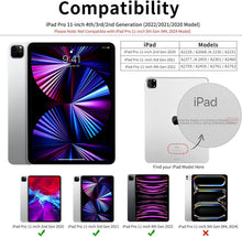 Load image into Gallery viewer, ProElite Smart Case for Apple iPad Pro 11 inch 2022/2021 4th/3rd Gen [Auto Sleep/Wake Cover] [Pencil Holder] [Soft Flexible Case] Recoil Series - Marble Purple

