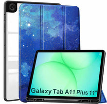 Load image into Gallery viewer, ProElite Cover for Samsung Galaxy Tab A11 Plus 11 inch 2025, Smart Flip Case Cover for Samsung Galaxy Tab A11+ 11" 2025 with Pen Holder, Stars [Transparent Back]
