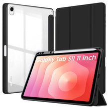 Load image into Gallery viewer, ProElite Cover for Samsung Galaxy Tab S11 11 inch, Smart Flip Case Cover for Samsung Galaxy Tab S11 11 inch with Pen Holder, Black [Transparent Back]
