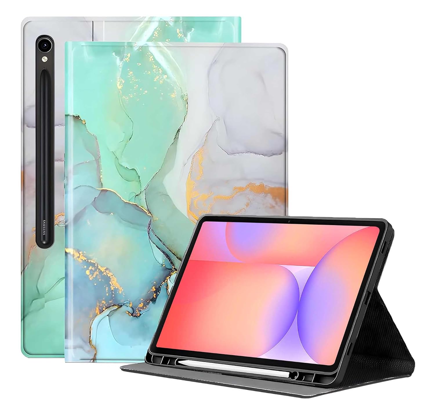 ProElite Book Cover Case for Samsung Galaxy Tab S10 Lite Tab S9 FE inch/Tab S10 FE/Tab S9 11 inch Cover, Smart flip case Book Cover with