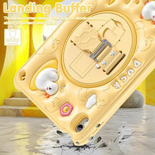 Load image into Gallery viewer, ProElite Cover for Apple iPad (A16) 11th/10th Generation (2025/2022) Case Cover, Tough Bubble Kids case Cover for Apple iPad 11th/10th Gen 2025/2022 with Rotating Kickstand &amp; Shoulder Strap, Yellow
