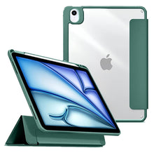 Load image into Gallery viewer, ProElite Case Cover for iPad Air 11 Inch M4/M3/M2 2026/2025/2024, Air 5th/4th Gen 10.9 Inch, Hybrid Detachable Magnetic Case Cover for Apple iPad Air with Pencil Holder, Dark Green [Transparent Back]
