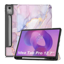 Load image into Gallery viewer, ProElite Cover for Lenovo Idea Tab Pro 12.7 inch 2025 case Cover, Soft Flexible Flip Case Cover for Lenovo Idea Tab Pro 12.7 inch 2025 [Recoil Series] - Marble Pink
