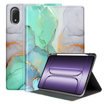 Load image into Gallery viewer, ProElite Book Cover Case for OnePlus Pad 3 13.2 inch 2025, Smart flip case Book Cover for OnePlus Pad 3 13.2 inch with Pen Holder, Marble Green
