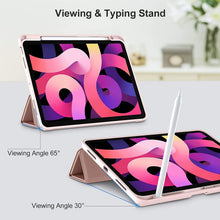 Load image into Gallery viewer, ProElite Case for for Apple iPad Air 11 Inch M4/M3/M2 2026/2025/2024, Air 5th/4th Gen 10.9 inch Pencil Cover for iPad Air [Auto Sleep/Wake Cover] [Pencil Holder] [Soft Flexible Case] Recoil Serie, Rose Gold
