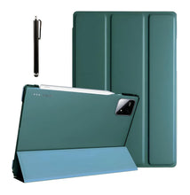 Load image into Gallery viewer, ProElite Cover for Xiaomi Mi Pad 8/8 Pro/Mi Pad 7/7 Pro 11.2 inch Cover, Flip Case Cover with Transparent Back &amp; Stylus Pen [Auto Sleep Wake Support], Dark Green
