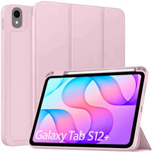 Load image into Gallery viewer, ProElite Cover for Samsung Galaxy Tab S12 Plus 12.6 inch 2026 case, Soft Flexible Flip Case Cover with S Pen Holder for Galaxy Tab S12 Plus 12.6 inch 2026 [Recoil Series] - Pink
