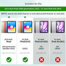 Load image into Gallery viewer, ProElite for Apple iPad (A16) 11th/10th Generation (2025/2022) Cover, 360 Degree Rotatable Smart Flip Cover for Apple iPad 11th/10th Gen, Transparent Back case Cover with Pencil Holder, Dark Blue
