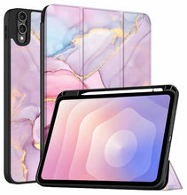Load image into Gallery viewer, ProElite Cover for Samsung Galaxy Tab S11 Ultra 14.6 inch case Cover, Soft Flexible Flip Case Cover for Samsung Galaxy Tab S11 Ultra 14.6 inch with Pen Holder [Recoil Series] - Marble Pink

