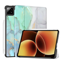 Load image into Gallery viewer, ProElite Cover for Xiaomi Mi Pad 8/8 Pro/Mi Pad 7/7 Pro 11.2 inch Cover Case, Trifold Flip Case Cover, Support Auto Sleep Wake, Marble Green

