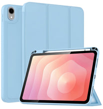 Load image into Gallery viewer, ProElite Cover for Samsung Galaxy Tab S11 11 inch case cover, Soft Flexible Flip Case Cover for Samsung Galaxy Tab S11 11 inch with Pen holder [Recoil Series] - Light Blue
