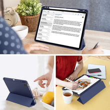 Load image into Gallery viewer, ProElite Smart Case for Apple iPad Pro 11 inch 2022/2021 4th/3rd Gen [Auto Sleep/Wake Cover] [Pencil Holder] [Soft Flexible Case] Recoil Series - Light Blue
