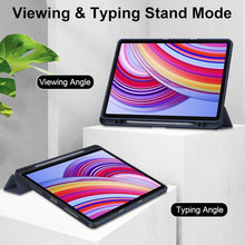 Load image into Gallery viewer, ProElite Cover for Xiaomi Redmi Pad 2 Pro 12.1 inch Cover Case, Smart Flip Case Cover for Xiaomi Redmi Pad 2 Pro 12.1 inch with S Pen holder, Dark Blue [Transparent back]
