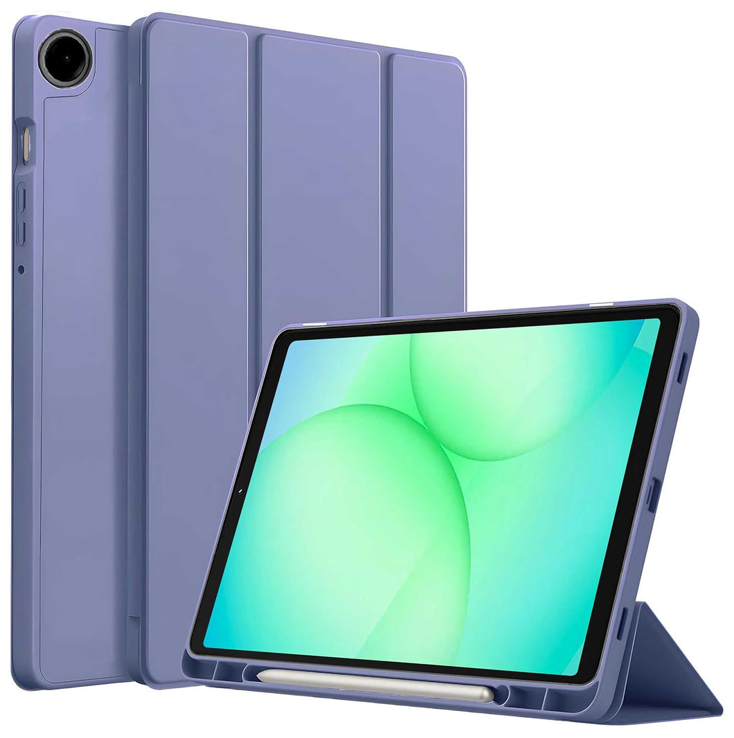 ProElite Cover for Samsung Galaxy Tab A9 8.7 inch case, Soft Flexible Flip Case Cover with S Pen Holder for Samsung Galaxy Tab A9 8.7 inch with Auto Sleep Wake [Recoil Series] - Lavender