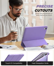 Load image into Gallery viewer, ProElite Pencil Case for iPad Air 5th/4th 2020 10.9 Inch [Auto Sleep/Wake Cover] [Pencil Holder] [Soft Flexible Case] Recoil Series - Lavender
