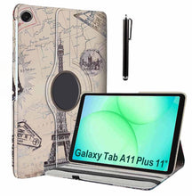 Load image into Gallery viewer, ProElite Cover for Samsung Galaxy Tab A11 Plus 11 inch Case Cover, 360 Rotatable Smart Flip Case Cover for Galaxy Tab A11+ 11" Tablet with Stylus Pen, Eiffel
