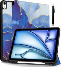 Load image into Gallery viewer, ProElite Case Cover for iPad Air 11" M4/M3/M2 2026/2025/2024, Air 5th/4th Gen 10.9", Smart Flip Case for iPad Air 11/ Air 5/4 Gen with Pencil Holder [Auto Sleep/Wake] with Stylus Pen, Ocean Blue
