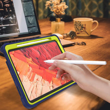 Load image into Gallery viewer, ProElite Rugged Shockproof Heavy Duty Back Case Cover for Apple iPad Pro 11 inch 2024/2025 M4/M5 5th/6th Gen with Apple Pencil Holder, Navy Green
