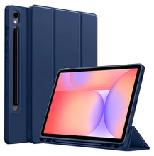 Load image into Gallery viewer, ProElite Cover for Samsung Galaxy Tab S10 Lite 10.9&quot;/ Tab S9 FE 10.9 inch/Tab S10 FE/Tab S9 11 inch Cover, Soft Flexible Flip Case Cover with S Pen Holder, Auto Sleep Wake, [Recoil Series] - Dark Blue
