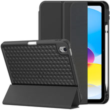 Load image into Gallery viewer, ProElite Smart Flip Case Cover for Apple iPad (A16) 11th/10th Generation (2025/2022) [with Pencil Holder] [Honey Comb Series] - Black
