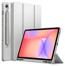 Load image into Gallery viewer, ProElite Cover for Samsung Galaxy Tab S10 Lite 10.9&quot;/ Tab S9 FE 10.9 inch/Tab S10 FE/Tab S9 11 inch Cover, Soft Flexible Flip Case Cover with S Pen Holder, Auto Sleep Wake, [Recoil Series] - Grey
